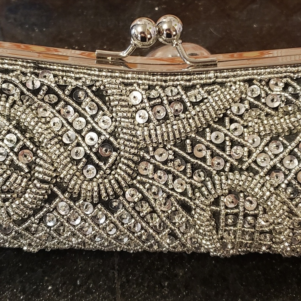 Kate Landry beaded evening purse